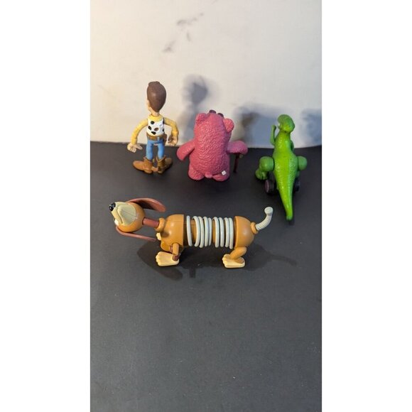 Toy Story Character Figures Set Of 4: Woody Lotso Rex & Slinky Figurines mini ca - Picture 5 of 5